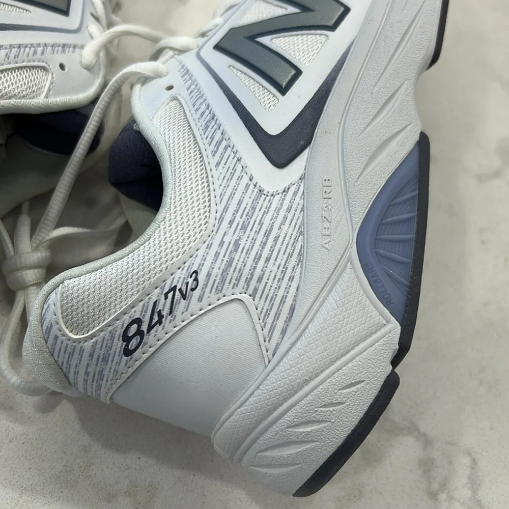 NIB New Balance 847 V3 | White & Grey Walking Shoes Sneakers